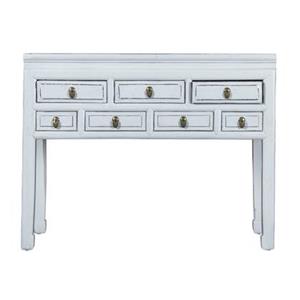 Fine Asianliving Antieke Chinese Sidetable Polar Wit B121xD45xH78cm