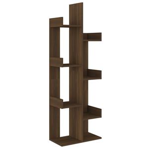 VidaXL Boekenkast 48x25,5x140 Cm Bewerkt Hout Bruineikenkleurig