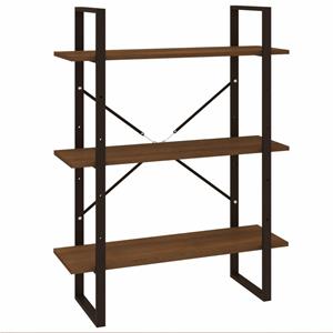 VidaXL Boekenkast 80x30x105 Cm Bewerkt Hout Bruineikenkleurig