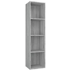 VidaXL Boekenkast / Tv-meubel 36x30x143 Cm Grijs Sonoma Eikenkleurig