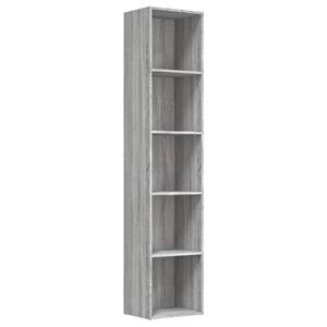 VidaXL Boekenkast 40x30x189 Cm Bewerkt Hout Grijs Sonoma Eikenkleurig