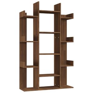 VidaXL Boekenkast 86x25,5x140 cm bewerkt hout bruin eikenkleur