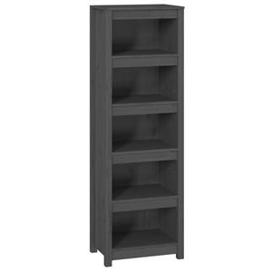 VidaXL Boekenkast 50x35x154 Cm Massief Grenenhout Grijs