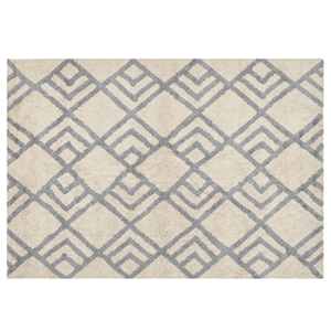 BELIANI Vloerkleed katoen beige en grijs 160 x 230 cm NEVSEHIR