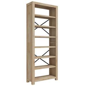 VidaXL Boekenkast Met 7 Schappen 80x30x200 Cm Massief Acaciahout