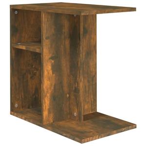 VidaXL Bijzettafel 50x30x50 cm bewerkt hout gerookt eikenkleurig