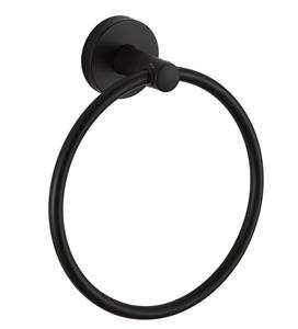 Aqualine Samba handdoekring mat zwart