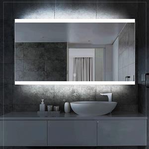 Saniclear Riga spiegel met verlichting en verwarming 80x70