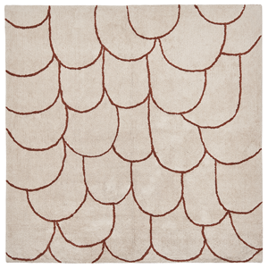 BELIANI Vloerkleed katoen beige/bruin 200 x 200 cm AVDAN