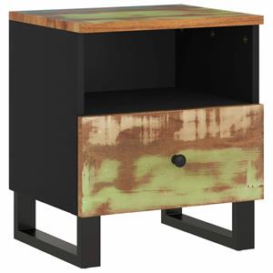 vidaXL Nachtkastje massief gerecycled hout en bewerkt hout