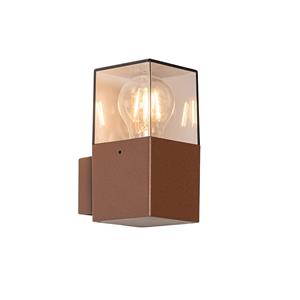 QAZQA Wandlamp buiten denmark - Roestbruin - Industrieel - L 8.5cm