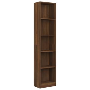 VidaXL Boekenkast 40x24x175 Cm Bewerkt Hout Bruineikenkleurig