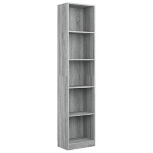 VidaXL Boekenkast 40x24x175 Cm Bewerkt Hout Grijs Sonoma Eikenkleurig