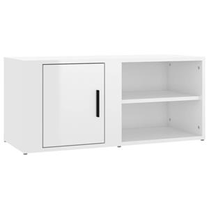 vidaXL TV-Schrank »TV-Schrank Hochglanz-Weiß 80x31,5x36 cm Holzwerkstoff TV-Lowboard Fernseher«