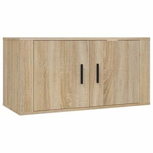 VidaXL Tv-wandmeubel 80x34,5x40 Cm Sonoma Eikenkleurig