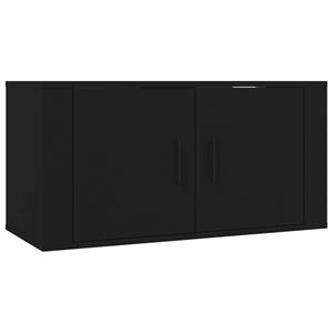 Vidaxl Tv-wandschrank Schwarz 80x34,5x40 Cm