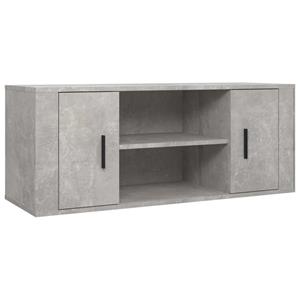 vidaXL TV-Schrank »TV-Schrank Betongrau 100x35x40 cm Holzwerkstoff TV-Lowboard Fernseher«