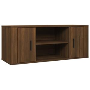 VidaXL Tv-meubel 100x35x40 Cm Bewerkt Hout Bruineikenkleurig