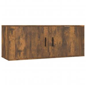 Vidaxl Tv-wandschrank Räuchereiche 100x34,5x40 Cm