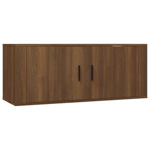 Vidaxl Tv-wandschrank Braun Eichen-optik 100x34,5x40 Cm