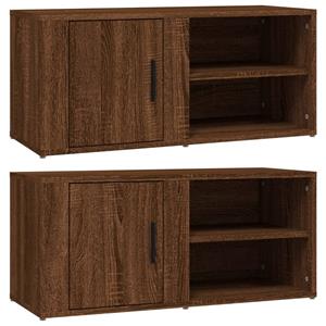 VidaXL Tv-meubels 2 St 80x31,5x36 Cm Bewerkt Hout Bruineikenkleurig
