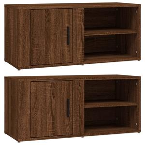 VidaXL Tv-meubels 2 St 80x31,5x36 Cm Bewerkt Hout Bruineikenkleurig