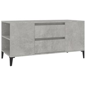 VidaXL Tv-meubel 102x44,5x50 Cm Bewerkt Hout Betongrijs