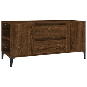 VidaXL Tv-meubel 102x44,5x50 Cm Bewerkt Hout Bruineikenkleurig