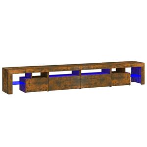 Vidaxl Tv-schrank Mit Led-leuchten Räuchereiche 280x36,5x40 Cm