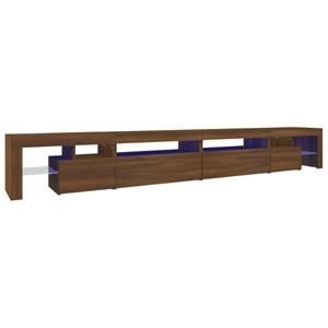 vidaXL TV-Schrank »TV-Schrank mit LED-Leuchten Braun Eichen-Optik 290x36,5x40 cm Lowboard«