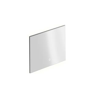 XenZ Badkamerspiegel Garda 80x70 cm Verlichting aan Onder- en Bovenzijde en Spiegelverwarming