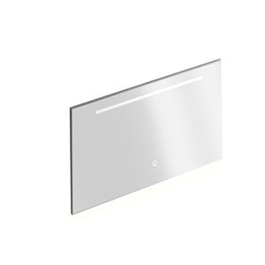 XenZ Badkamerspiegel Bardolino 120x70 cm met Horizontale Verlichtingsbaan en Spiegelverwarming