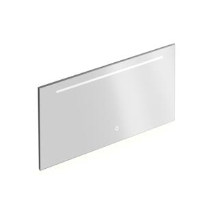 XenZ Badkamerspiegel Bardolino 140x70 cm met Horizontale Verlichtingsbaan en Spiegelverwarming