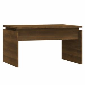 VidaXL Salontafel 68x50x38 Cm Bewerkt Hout Bruineikenkleurig