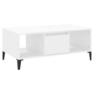 VidaXL Salontafel 90x50x36,5 Cm Bewerkt Hout Wit