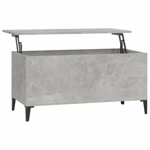 VidaXL Salontafel 90x44,5x45 Cm Bewerkt Hout Betongrijs
