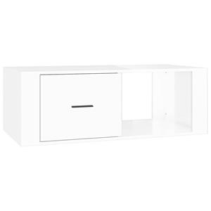 VidaXL Salontafel 100x50,5x35 Cm Bewerkt Hout Hoogglans Wit