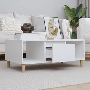 VidaXL Salontafel 90x50x36,5 cm bewerkt hout wit