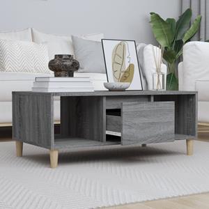 VidaXL Salontafel 90x50x36,5 cm bewerkt hout grijs sonoma