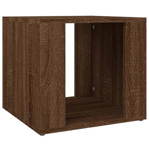 Vidaxl Nachttisch Braun Eichen-optik 41x40x36 Cm Holzwerkstoff