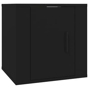 Vidaxl Tv-wandschrank Schwarz 40x34,5x40 Cm