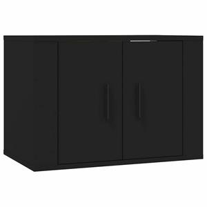 Vidaxl Tv-wandschrank Schwarz 57x34,5x40 Cm