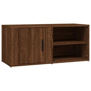 VidaXL Tv-meubel 80x31,5x36 Cm Bewerkt Hout Bruineikenkleurig