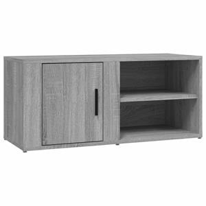 VidaXL Tv-meubel 80x31,5x36 Cm Bewerkt Hout Grijs Sonoma Eikenkleurig