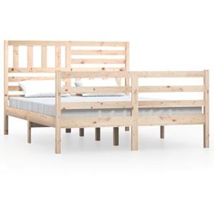 VidaXL Bedframe massief hout 120x190 cm 4FT small double