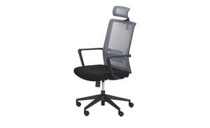 Bürodrehstuhl mit Kopfstütze ¦ schwarz  - Möbel Kraft