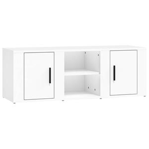 vidaXL TV-Schrank »TV-Schrank Weiß 100x31,5x35 cm Holzwerkstoff TV-Lowboard Fernseher«