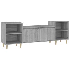 VidaXL Tv-meubel 160x35x55 Cm Bewerkt Hout Grijs Sonoma Eikenkleurig