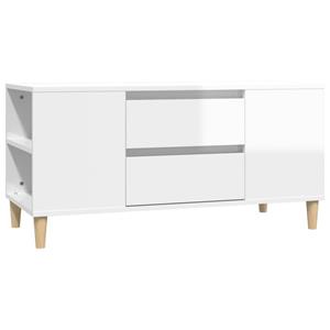 vidaXL TV-Schrank »TV-Schrank Hochglanz-Weiß 102x44,5x50 cm Holzwerkstoff« (1-St)