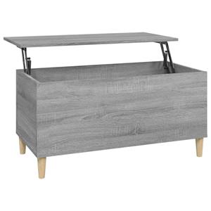 VidaXL Salontafel 90x44,5x45 Cm Bewerkt Hout Grijs Sonoma Eikenkleurig